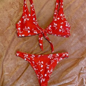 Red Zaful Bikini Set